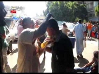 شاهد استحمام مؤيدي المعزول بالثلج في رابعة