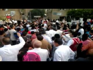 أهالى كفر الشيخ يهتفون لمرسى فى العيد