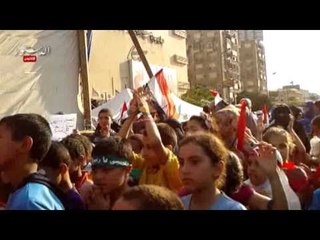 ميدان رابعة يمتلئ بالاطفال و النساء في ثالث ايام العيد