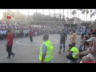 مبارة كرة قدم بين معتصمي  النهضة ورابعة