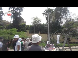 أنصار المعزول يغادرون الاتحادية ويرجعون الى رابعة