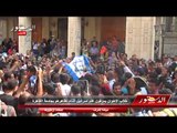 طلاب الإخوان يمزقون علم اسرائيل أثناء تظاهرهم بجامعة القاهرة