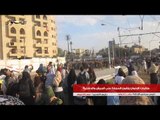 طالبات الإخوان يلقون الحجارة على الجيش والداخلية