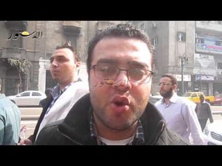 وقفة احتجاجية لدفعة تكليف خريجي كليات الطب أمام نقابة الأطباء