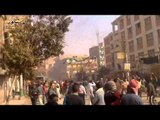 كر و فر عقب فض الأمن لمسيرة لأنصار المعزول بمدينة المنيا