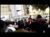 محاولات طلاب الإرهابية الأشتباك مع الأمن الإداري لجامعة عين شمس