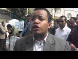 حملة الماجستير والدكتوراة يتظاهرون أمام الاتحادية للمطالبة بالتعيين