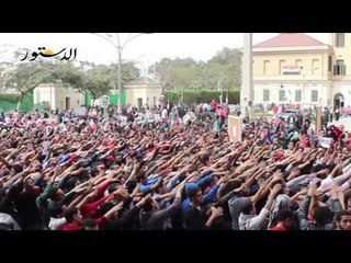 طلاب الاخوان يثيرون الفوضي  بكلية هندسة القاهرة بعد إقتحامها