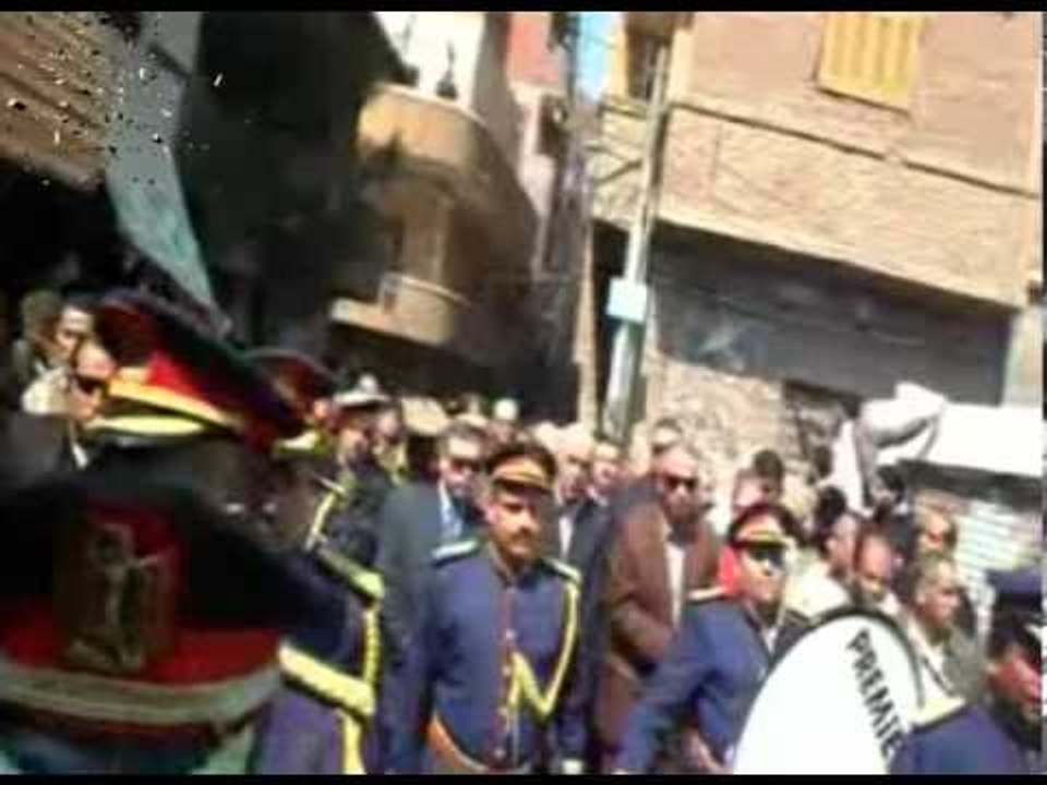 تشييع جنازة امين الشرطة الذى استشهد فى تبادل لاطلاق النار بالغربية