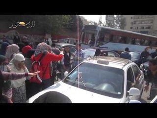 مواطنون لإرهابيات الأزهر"حرام عليكوا أفتحوا الطريق"