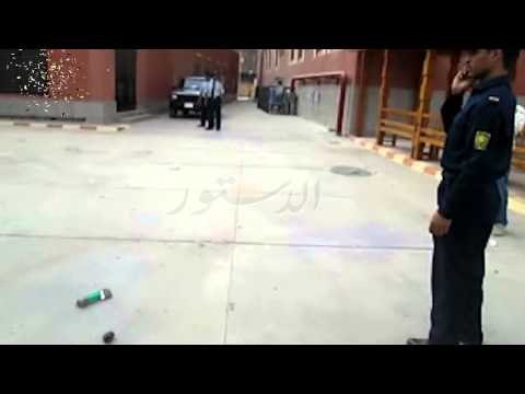 انفجار قنبلة بدائية بمستشفى قفط بقنا ومدير الامن يتفقد الموقع