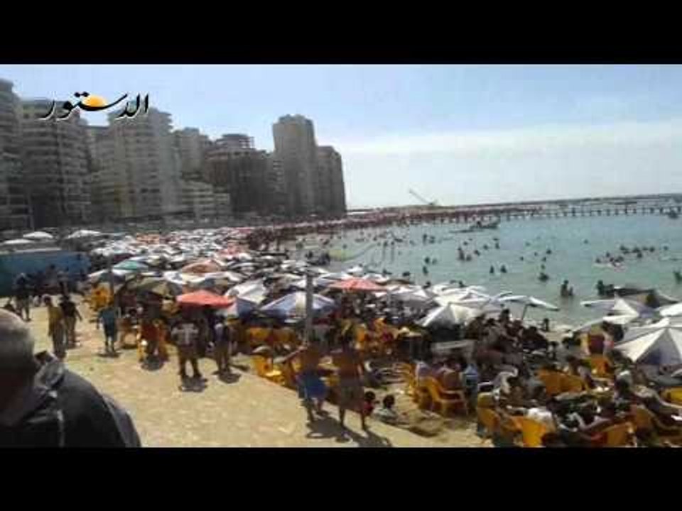 شم النسيم يعيد البهجه لشواطىء الاسكندرية
