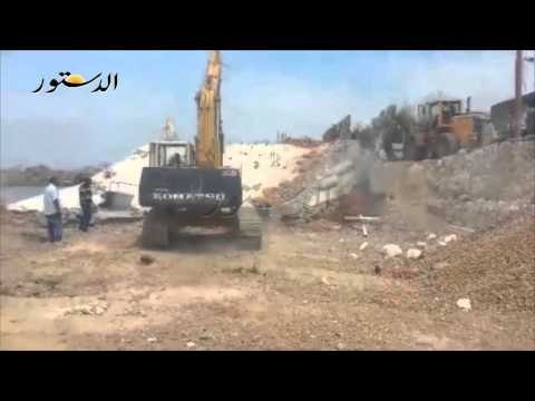 حملة امنية مكبرة لازالة التعديات على الاراضي الزراعية وطرح النهر في نطاق المحافظة