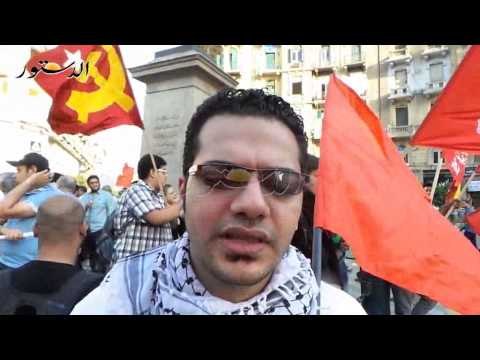 وقفة القوى اليسارية والعمال بميدان طلعت حرب للاحتفال بعيد العمال