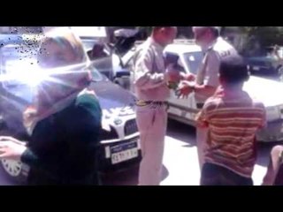 سيارات النجدة بالمنيا توزع الحلوى على المواطنون إحتفالا بتنصيب السيسي