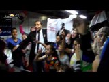 مواطنون يحتفلون بفوز السيسي داخل محطة مترو الانفاق