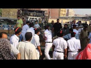 حملة أمنية أمام متروغمرة لإزالة الاشغالات