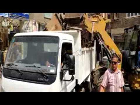 حملة امنية لإزالة تعديات الباعة الجائلين بالفيوم