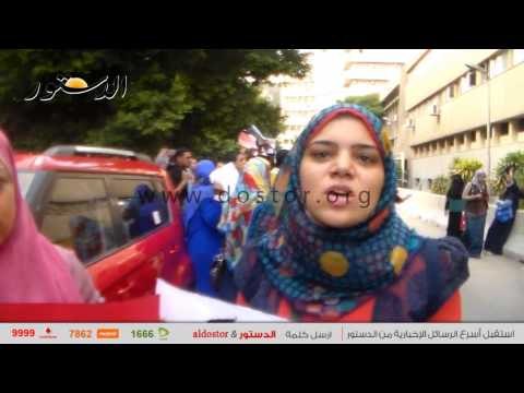 حملة الدكتوراة والماجستير ينظمون وقفة احتجاجية أمام مجلس الوزراء