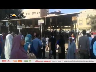 ازدحام بمواقف الدقهلية في ثاني أيام الدراسة الجامعية