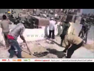 إزالة العقار المائل بمنطقة أبو سليمان بالإسكندرية