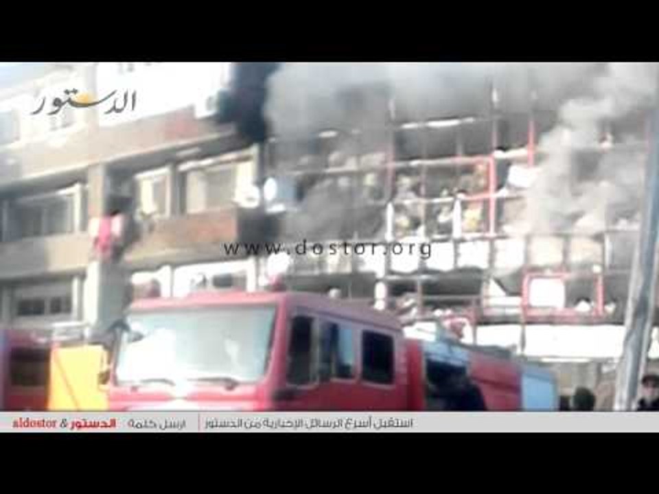 شاهد..حريق هائل بمخزن تابع لشركة العقادلا بقليوب