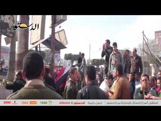 مسيرة لتأييد للجيش والشرطة في حربهم ضد الإرهاب بالدقهلية