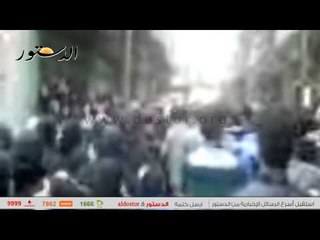 شاهد.. وصول جثمان الشرطي شهيد الغدر بسيناء إلى مسقط رأسه