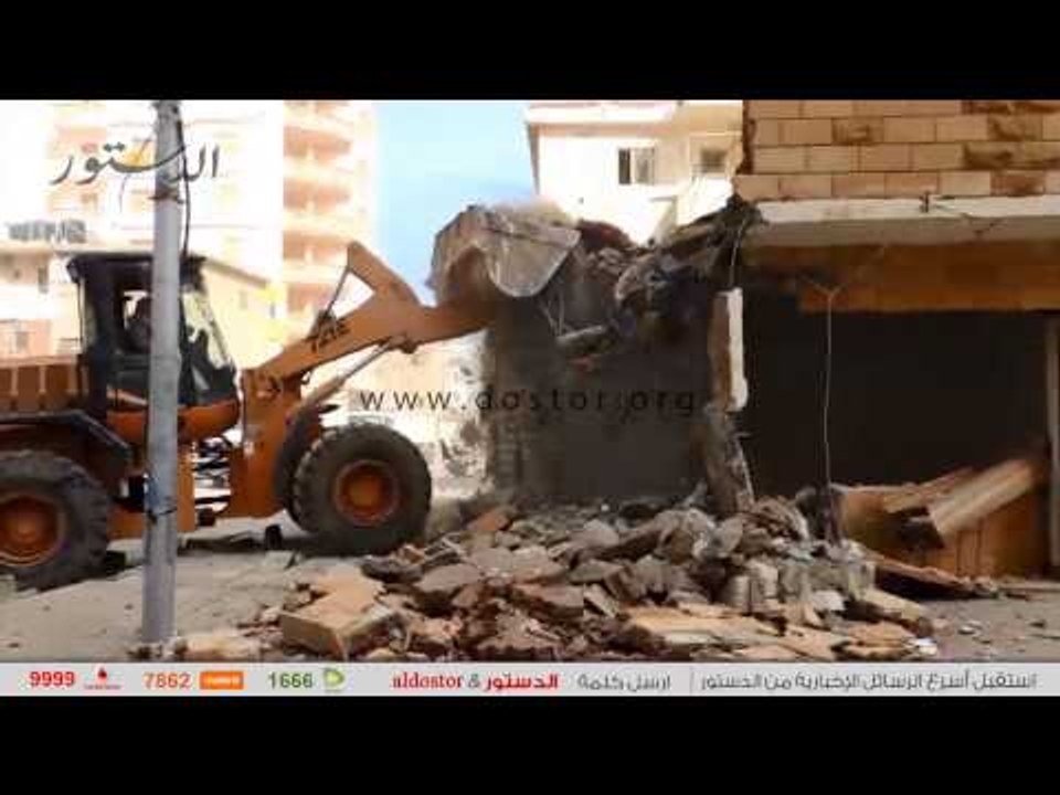 محافظ مطروح يقود حملة لإزالة التعديات والمباني...