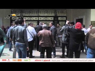 الأمن يطالب المعلمين المحتجين أمام "التربية والتعليم" بنقل وقفتهم