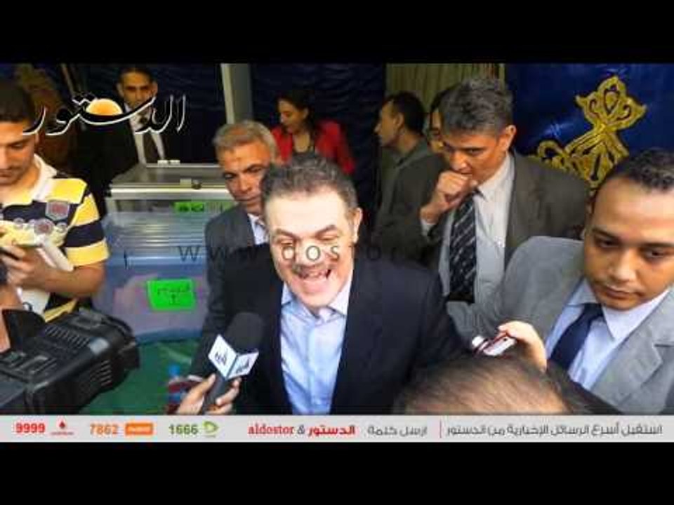 البدوي يدلي بصوته في انتخابات "الوفد" بعد تجديد الثقة فيه