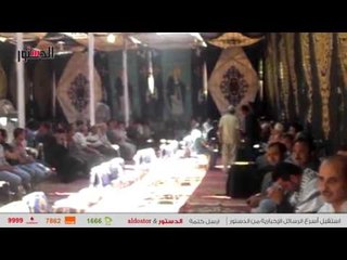 الدستور | سرادق عزاء لضحايا أتوبيس المنيا في بني سويف