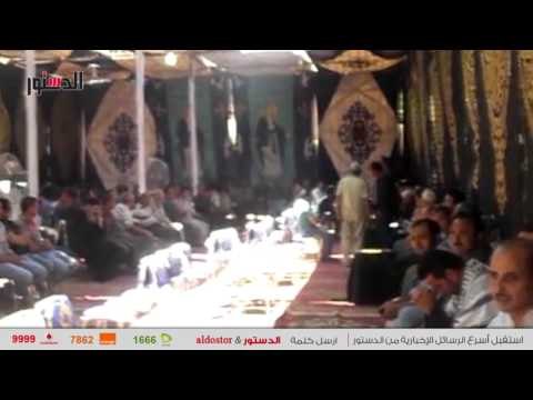 الدستور | سرادق عزاء لضحايا أتوبيس المنيا في بني سويف