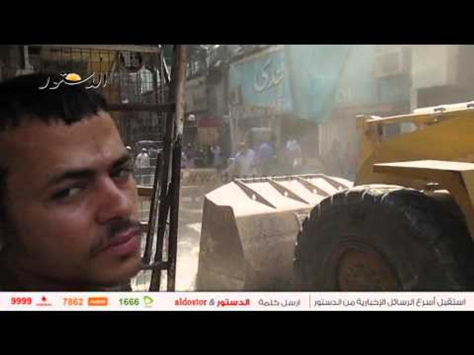 بعد حريق حارة اليهود.. حملة أمنية لإزالة إشغالات الموسكي