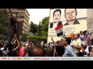 وقفة احتجاجية للمعلمين أمام "الصحفيين" لتفعيل الكادر
