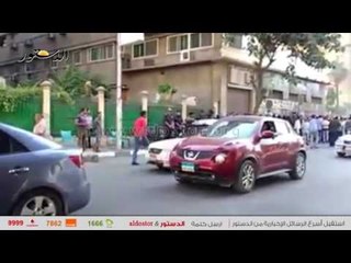 الأمن يسمح للسيارات بدخول عبدالخالق ثروت لإفساد وقفة الصحفيين