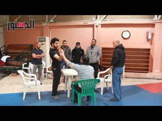 الدستور | كواليس تدريب هاني سلامة مع مدرب الايكيدوا لـ" طاقة نور"