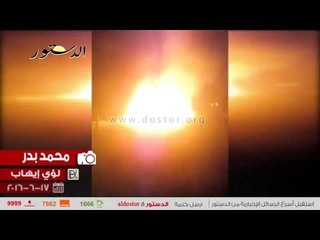 انفجار شاحنة بترول في الوادي الجديد