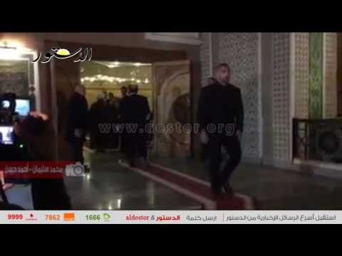 صبحي والكينج يصلان عزاء الساحر