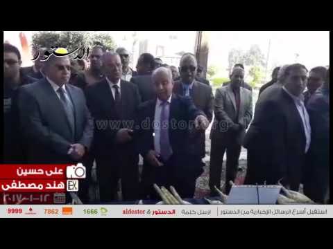 وزير التموين يتفقد مصنع سكر أبو قر قاص لمتابعة موسم عصر القصب في المنيا