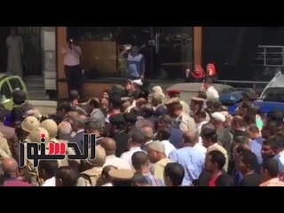 الدستور |  وفد قبطى يشارك ويقدم العزاء فى شهيد سيناء بالدقهلية