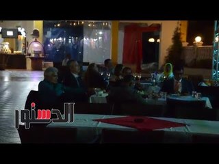 الدستور | تامر أمين والإبراشى والمسعودى يتابعون مباراة الأهلى بشرم الشيخ