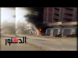 الدستور | حريق يلتهم ورشة لتغيير زيوت السيارات بمرسى مطروح