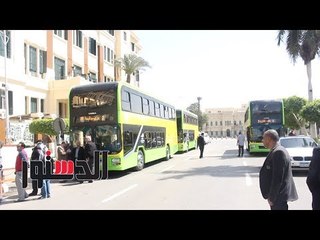 الدستور - انطلاق الأتوبيس «ذى الطابقين» فى شوارع العاصمة