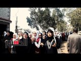 الدستور - لحظة إنهيار طالبات مدرسة ميت اشنا خلال دفن شهيد العمليات العسكرية في سيناء