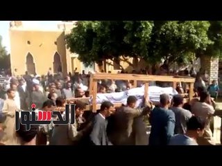 الدستور | تشييع 19 من ضحايا الطريق الصحراوي بسوهاج في الأقصر