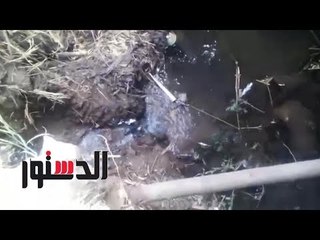 الدستور | مأسوره مياه تصب فى ترعة كوم أمبو.."العطش بيموتنا"