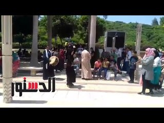 الدستور | رقص بلدي على نغمات المزمار في حديقة الأزهر