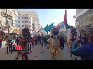 الدستور | مسيرة حاشدة للاحتفال بعيد الشرطة بمطروح