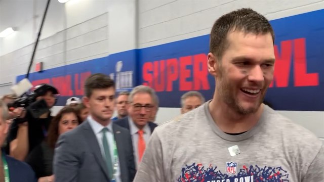 Watch Tom Brady triumphantly exit the field after his Super Bowl LIII win